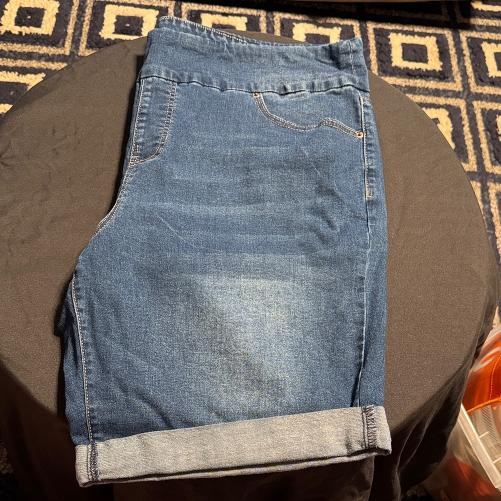 Terra & Sky Blue Denim Jean Shorts
